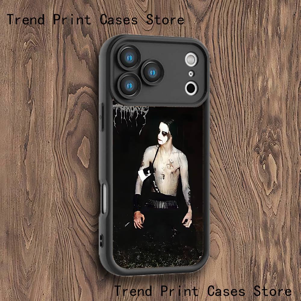 D-Darkthrone Phone Case For iPhone 17,16,15,14,13,12,11,Pro,Max,Plus,X,XS,SE4,E,Mini Black Thickened border Case