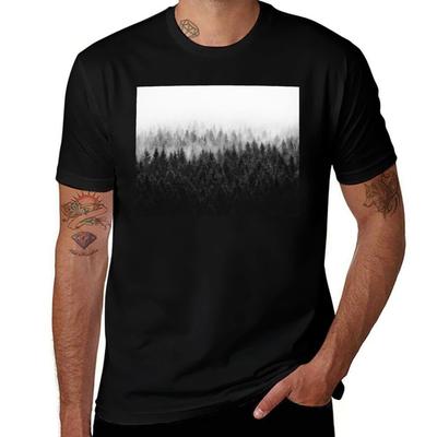 High And Low // A Great Design Of A Misty Fairytale Wilderness Forest With Cascadia Trees Covered In Magic Fog Season T-Shirt