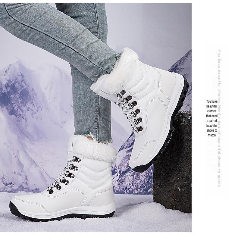 Unisex Thick Plush Winter Snow Boots