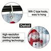 4Pcs Bathroom Shower Curtain Set Christmas Bathroom Curtain With 12 Hooks Non Slip Rugs Toilet Cover Mat Bathroom Partition
