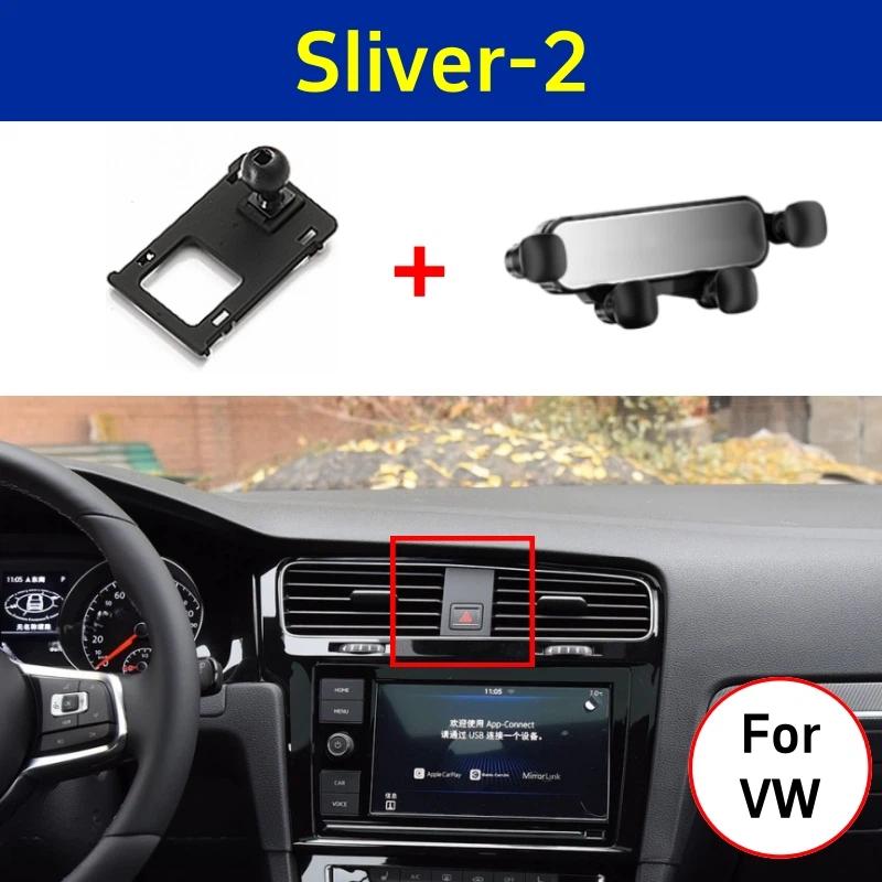 Auto-Handyhalterung Für Volkswagen VW Golf 7 MK7 2014-2022 Schwerkraft-Handy-Lüftungsschlitz-Halterung Navigationshalterung Basis Autozubehör