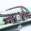 6mm Kristallstein buddhistischer Amethyst 108 Gebetsperlen Mala Armband Halskette
