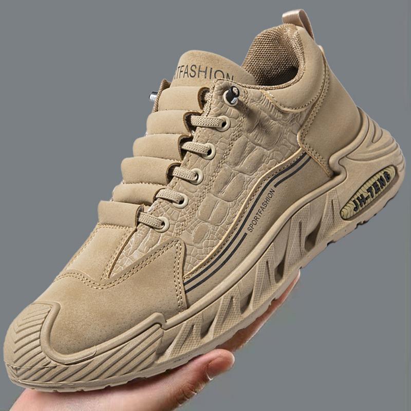 

Large size men s shoes autumn and winter new leather waterproof sports shoes non-slip and wear-resistant one-pedal men s shoes trendy casual shoes 48 темно-коричневого