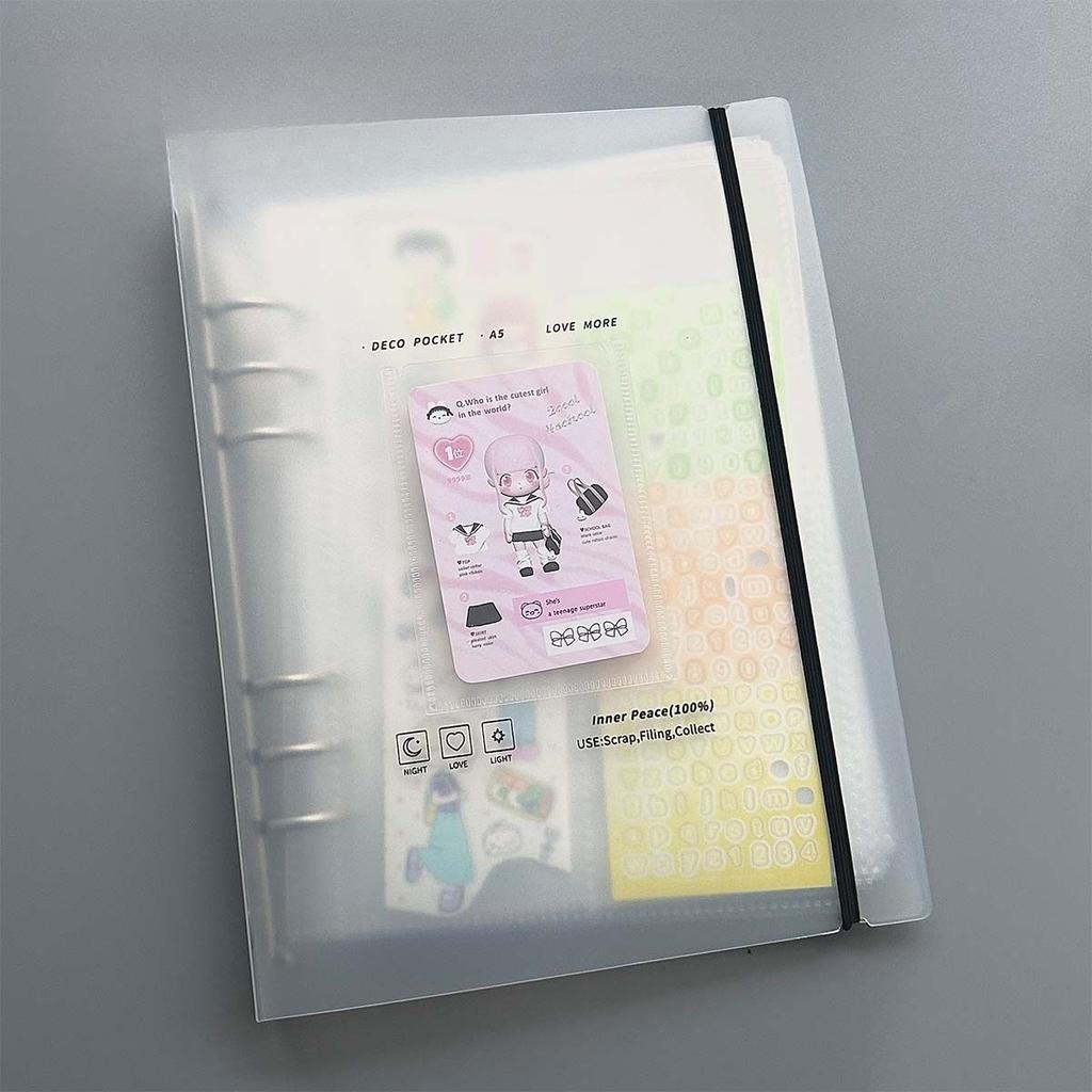Fashion Storage Book A5 Hand Account Sticker Cut Film Loose-leaf Material Collection Book Loose-leaf Storage Book Photo