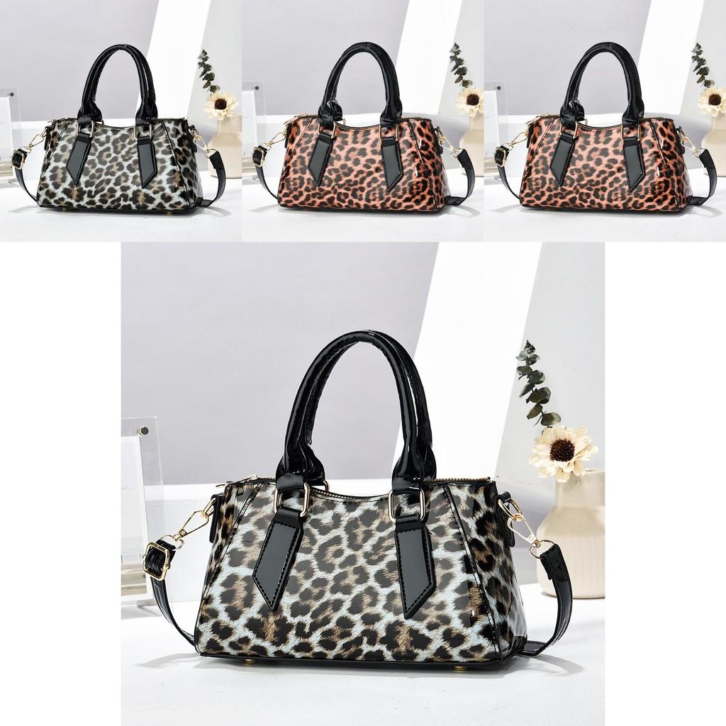Fashionable Leopard Print Pu Pillow Bag With Versatile Color Options For Modern Women