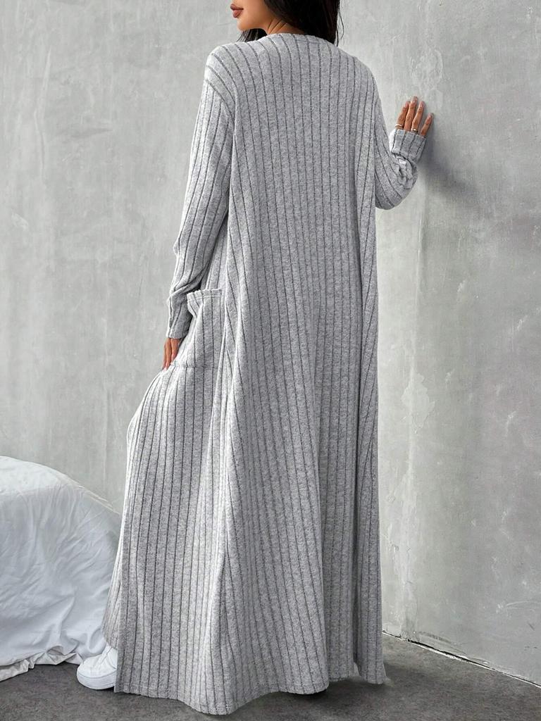 2024 Autumn/Winter European & American Women's Casual Knit Three-Piece Set: Stylish Homewear Fashion