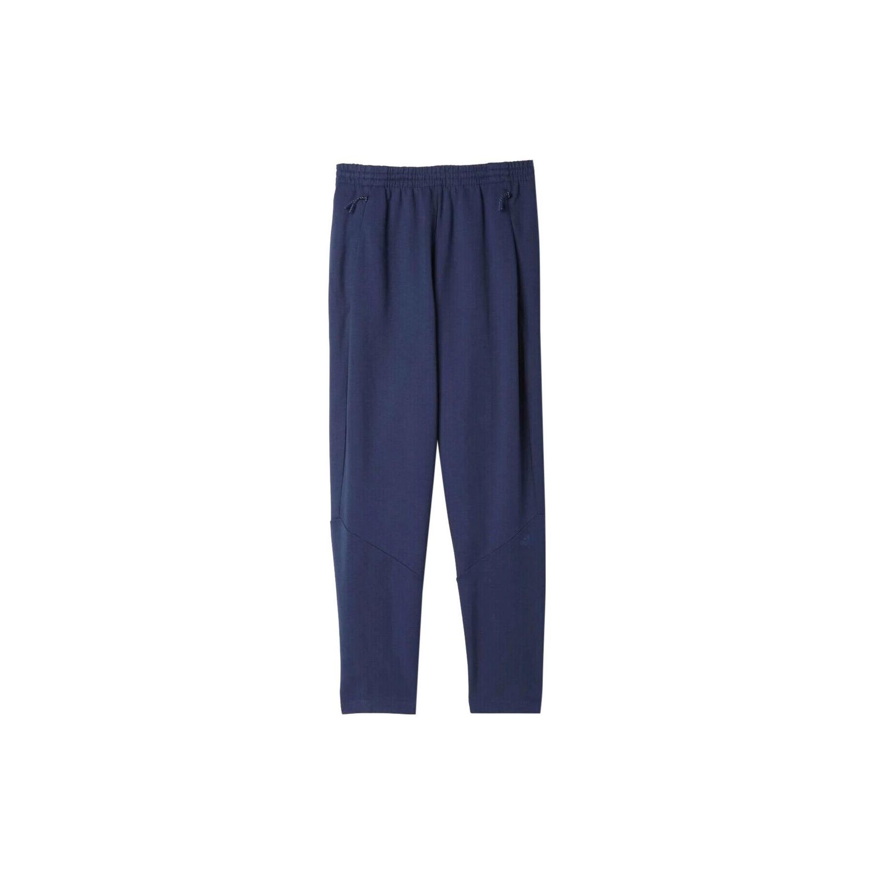 Adidas Solid Color Mid Waist Cuffed Casual Pants Men bottoms Blue S94809 XL