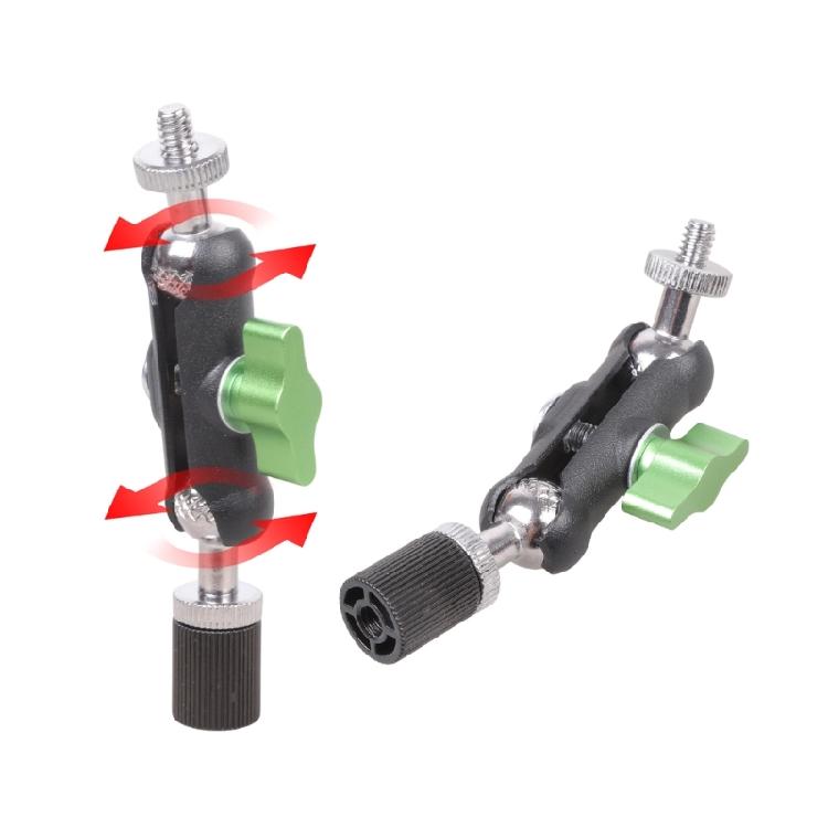 1/4inch Male to Female Threaded Ball Head Clamp For Phone Video Mount Camera Monitor LED Light Live Streaming Microphones