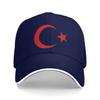 Turkish Crescent Moon Star Flag National Turkey Symbols Baseball Cap Unisex-Teens Hats Summer Rock Sun Visor Baseball Caps