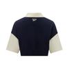 Reebok Lifestyle Series Color Block Sports Casual Knit Polo Shirt Women Tops Navy-Blue 24SRC408WGN2