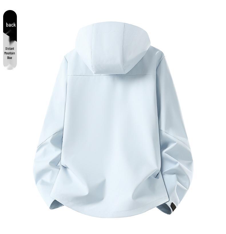 Men's and Women's Windproof Waterproof Hooded Mountaineering Jacket for Spring and Autumn - Outdoor Climbing Coat