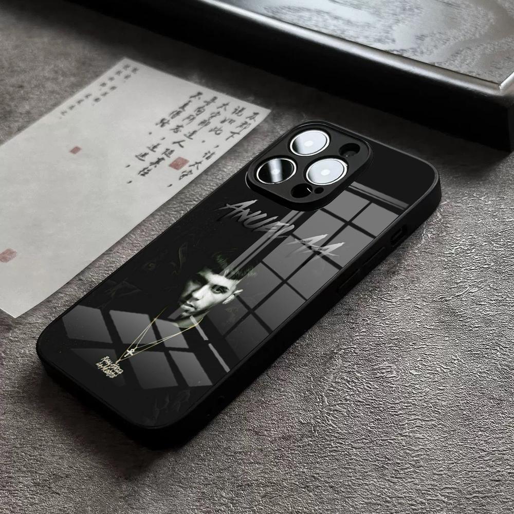 

Модный Чехол для Телефона Горячего Рэпера Anuel AA Для IPhone 15 Pro Max 14 Pro 12 11 13 Mini X XR XS 16 Plus SE Закаленное Стекло Задняя Крышка iPhoneXR