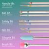 14pcs/set Nail Drill Machine Bit Nail Gel Removal Polishing Tools Pedicure Manicure Rotary Grinding  Buffer Polisher