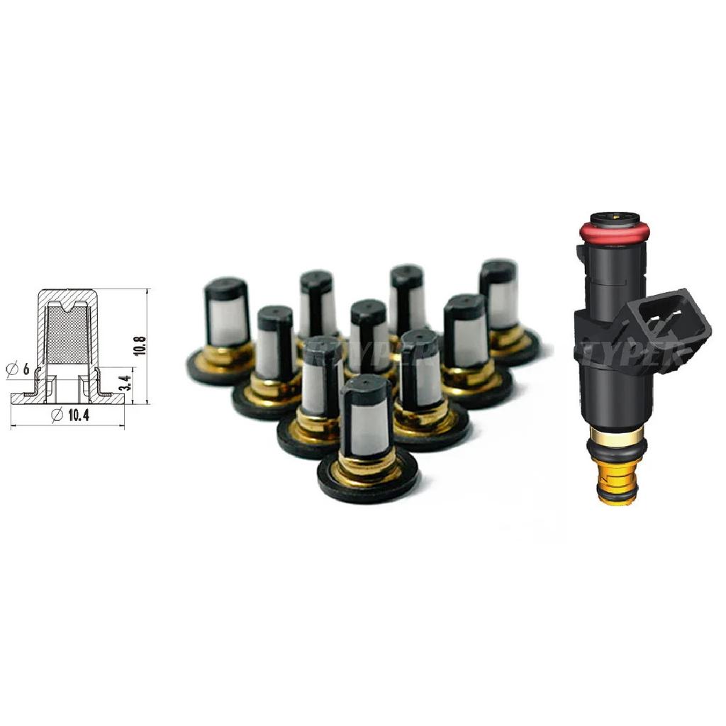50/100/300/500 PCS 16450-RAA-A01 06164-PCA-000 Fuel Injector Micro Filter 11014 For Honda Accord CR-V CRV Element 2.4L AY-F1027