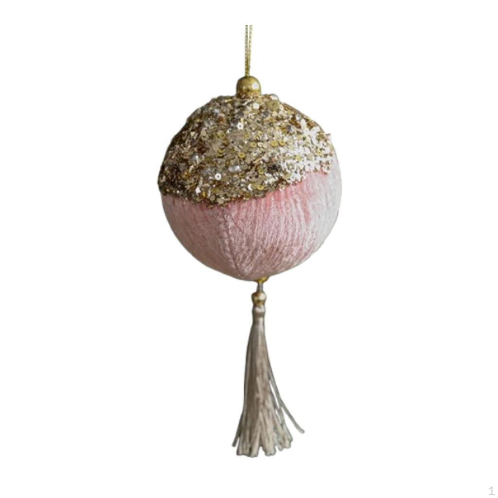 Christmas Tree Decor with Hanging Bauble, Foam Ball Ornament for Seasonal Use