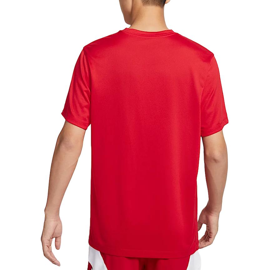 Nike Dri-Fit Team Legend Logo Crew Neck Quick-Dry Short Sleeve T-Shirt Men Tops University-Red IB8898-657