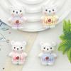 Cute Little Bear Resin Accessories: DIY Hair Clips, Phone Cases, Magnets, Keychains, Crocs Decor.