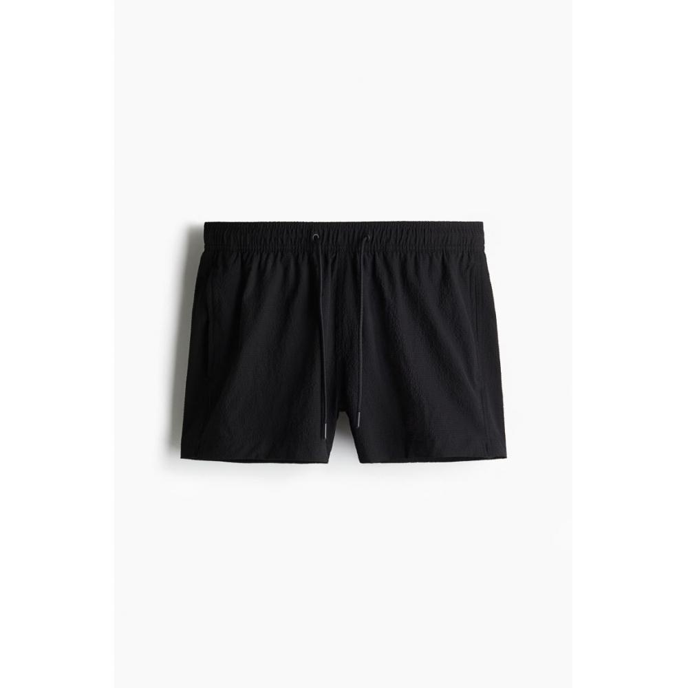 H M Seersucker swiM sHorts Black
