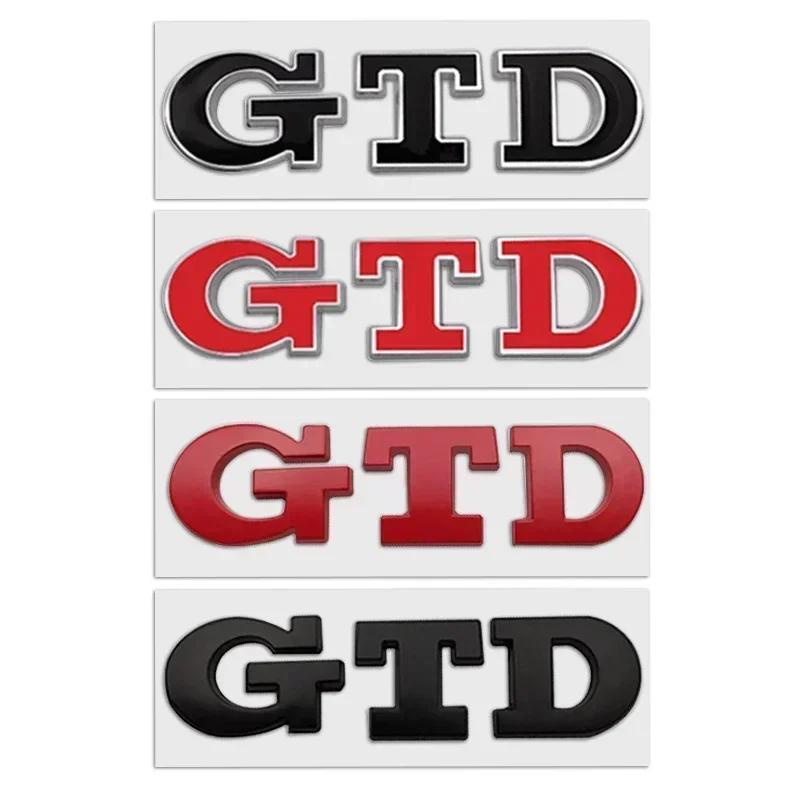 BSC1 Emblems 1pcs 3D GTD Metal Car Logo Letter Sticker Emblem Tail Door Trunk Sticker For Volkswagen VW Passat B5 B7 Polo Tiguan Golflz2