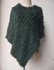 2022 Autumn/Winter Handmade Real Rabbit Fur Knit Triangle Shawl & Women's Pullover Cloak