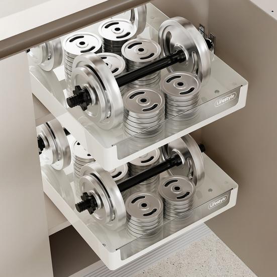 Storage Box Pull-out Cabinet Organizer Strong Load-bearing Easy To Install Kitchen Heavy Duty Slide-out Drawer Storage Tray