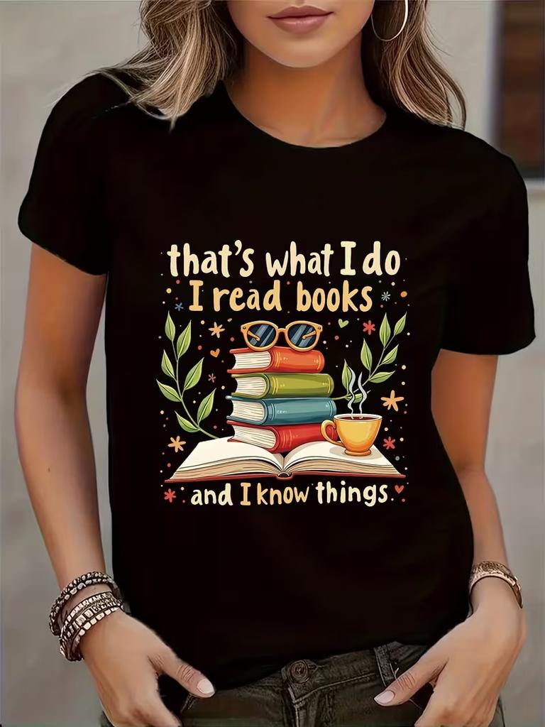 Womens Im A Book Nerd TShirt Book Lover Literature Graphic Tee Durable Plussize Casual Tshirt Daily Streetwear