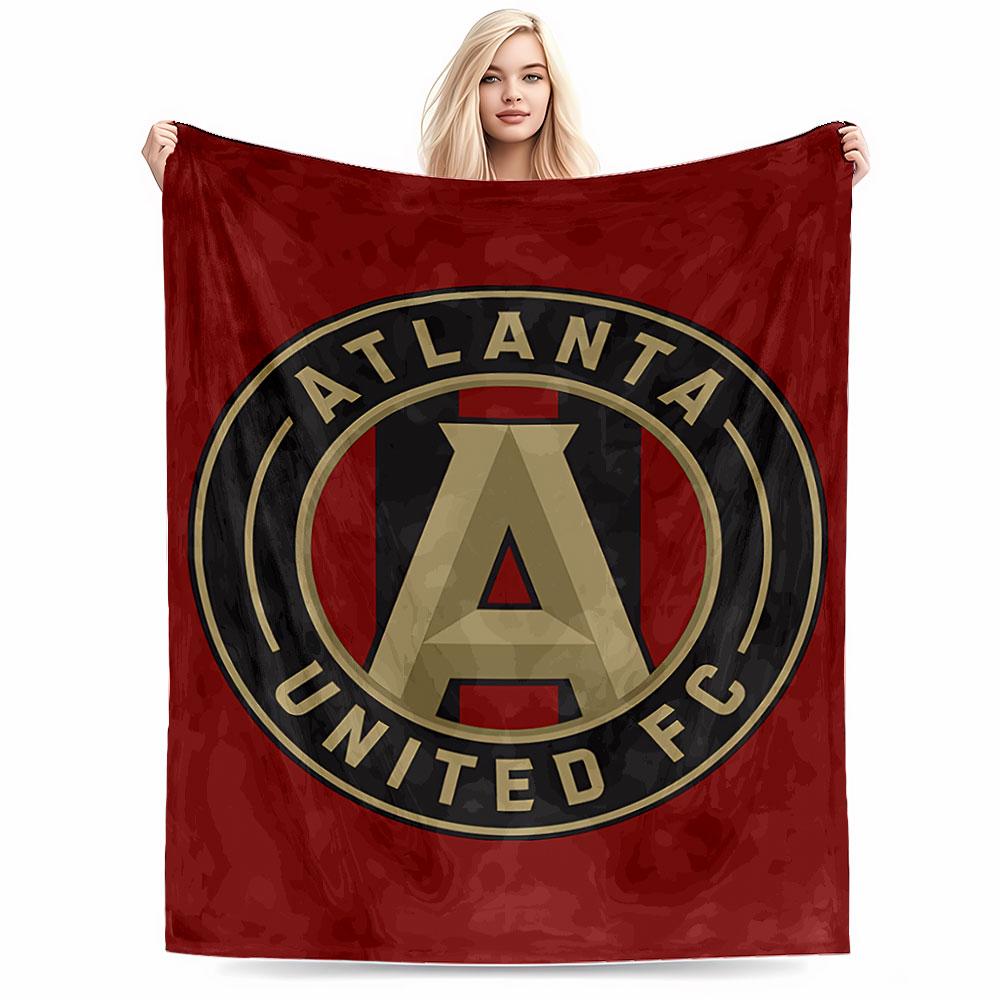 Atlanta United FC Logo Blanket for all seasons blanket lunch break throw gift