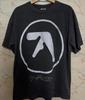 Aphex Twin Band Logo 90er Basic Schwarz Klassischer Stil T-Shirt S-5XL