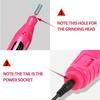 YIKOOLIN 6-in-1 Electric Nail Drill Kit Portable Manicure Polisher Nail File Equipment with Pen Tools for Nail Art