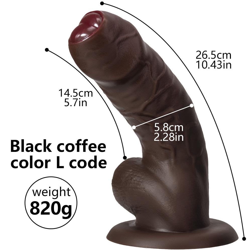 Black Wight Brother dvojitý tekutý silikonový make-up na umělý penis Žena masturbátor Tlustý dlouhý prázdninový penis sexuální potřeby pro dospělé