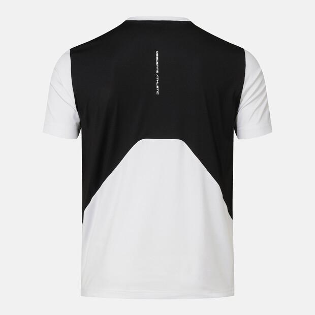 DESCENTE Men'S Colorblock Graphic Short Sleeve T-Shirt White Sr321Tts73 (B Type)