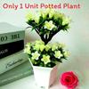 Lily Flower Artificial Potted Plant Simulated Green Plant Ornament Decoration