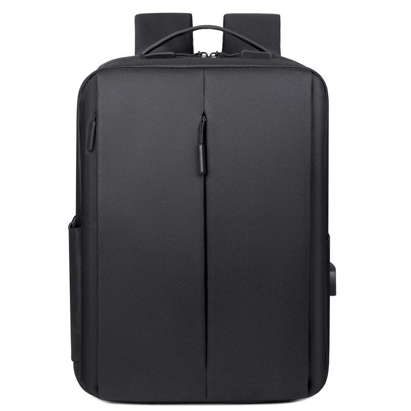 

Backpack Solid Color Computer Backpack Large Capacity Business Backpack Urban Simple Men s Backpack чёрный