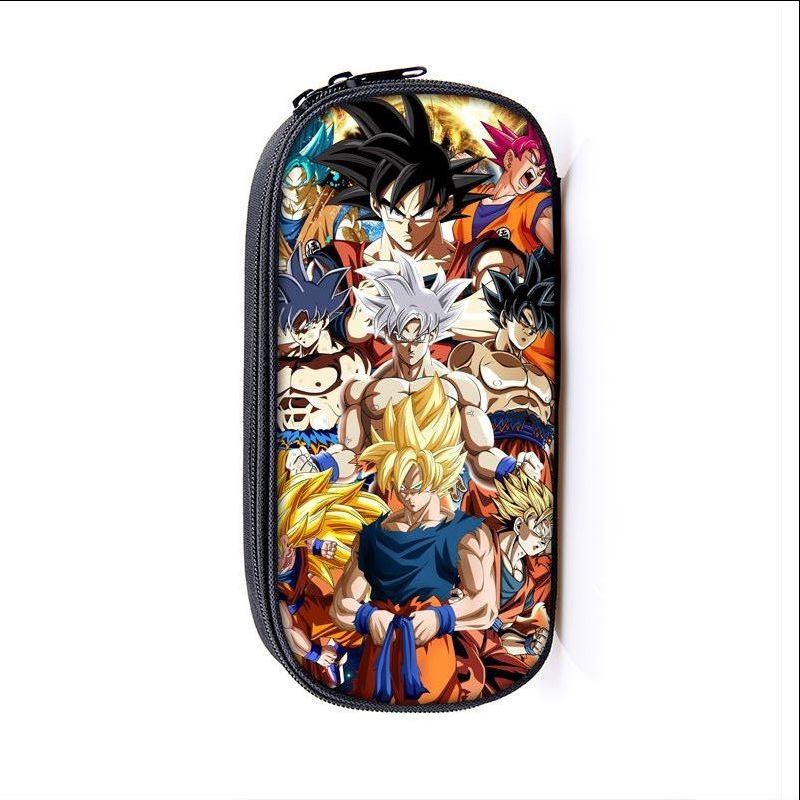 Dragon Ball Anime Son Goku Cartoon Large Capacity Pencil Case Fashion Boys Girls Pen Bags School Student Supplies Stationery Box