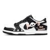 Dunk Slipbestendig Slijtvast Lage top Skateboard Schoenen GS Zwart Wit Roze CW1590-100 (TEAM352-PINK PAN