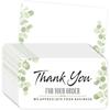 30 Stück Blattblumen Dankeskarten mit Umschlagaufklebern Einladungen Innen leer Grußkarten Postkarten Geschenkkarten 9X5,4cm