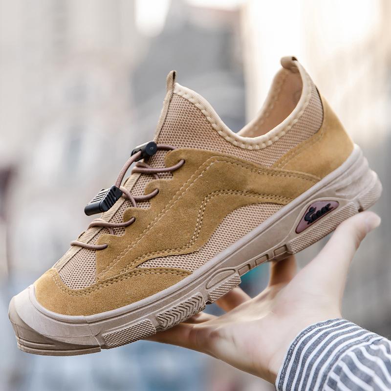 Herrenschuhe Herbst Neue Sportschuhe Trendy All-Match Outdoor Casual Tide Schuhe Atmungsaktive Laufschuhe mit dicker Sohle