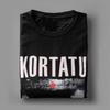 Hudební trička Kortatu pro muže Vtipná trička z čisté bavlny s kulatým výstřihem a krátkým rukávem Nadměrné topy