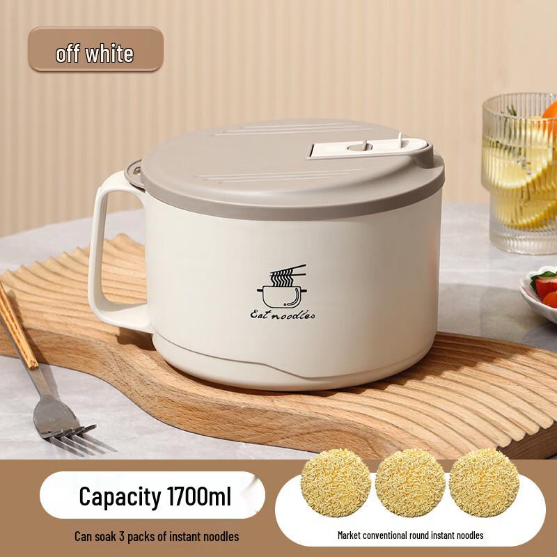 ZISIZ 304 Stainless Steel Instant Noodle Bowl & Lunchbox Set