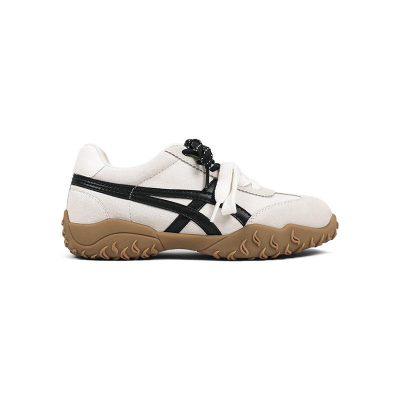 Cowhide version~ Roy Wei revised version of delicate and fashionable platform German training shoes for women's 2025 new autumn casual sports shoes f