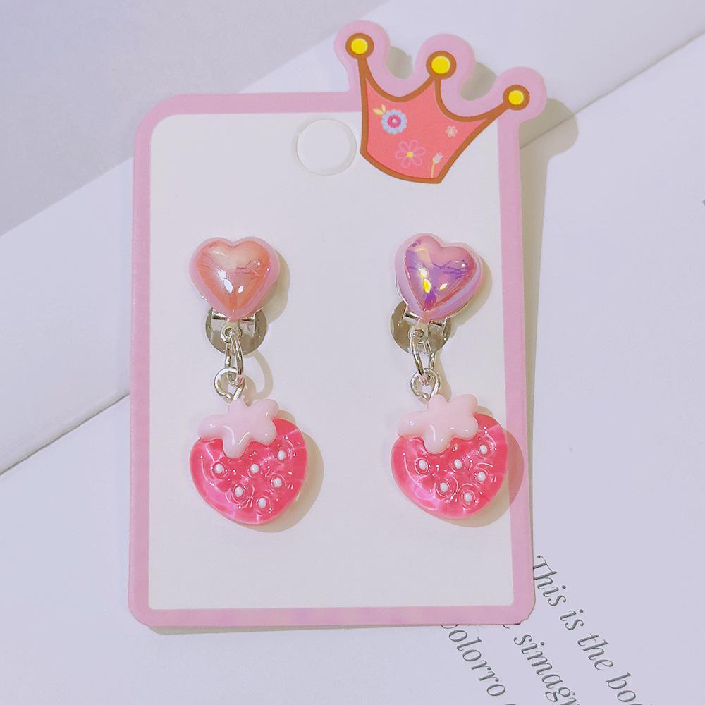 Girls' No-Pierce Fruit Earrings - Cute, Comfortable Clips & Dangles