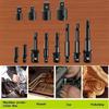 12pcs Drill Bit Socket Adapter Socket Adapter Set 1 4 3 8