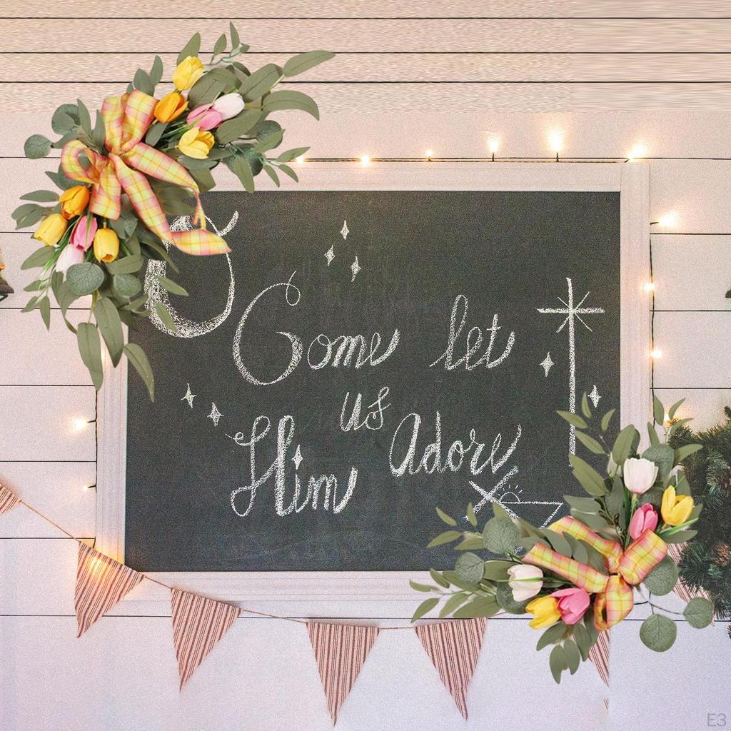 2 Delar Bröllopsbåge Blommor Blomsterarrangemang Konstgjord Blomsterswagg för