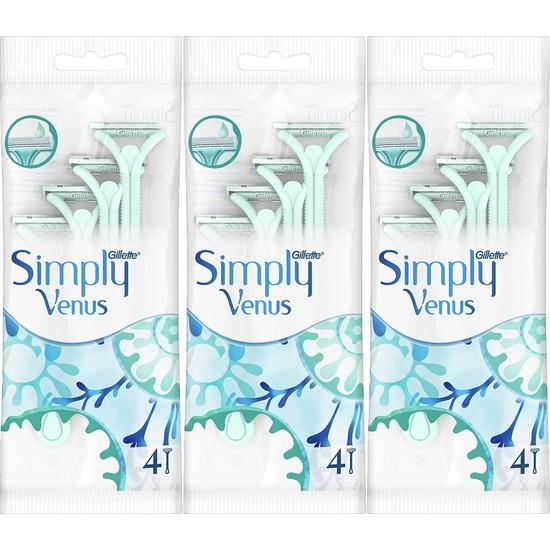 

Одноразовая женская бритва Gillette Simply Venus 2, 4 шт., 3 упаковки