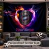 Wall Hanging Tapestry Custom NameBayern Munich Pattern Personalized Printed Fabric Wall Decor