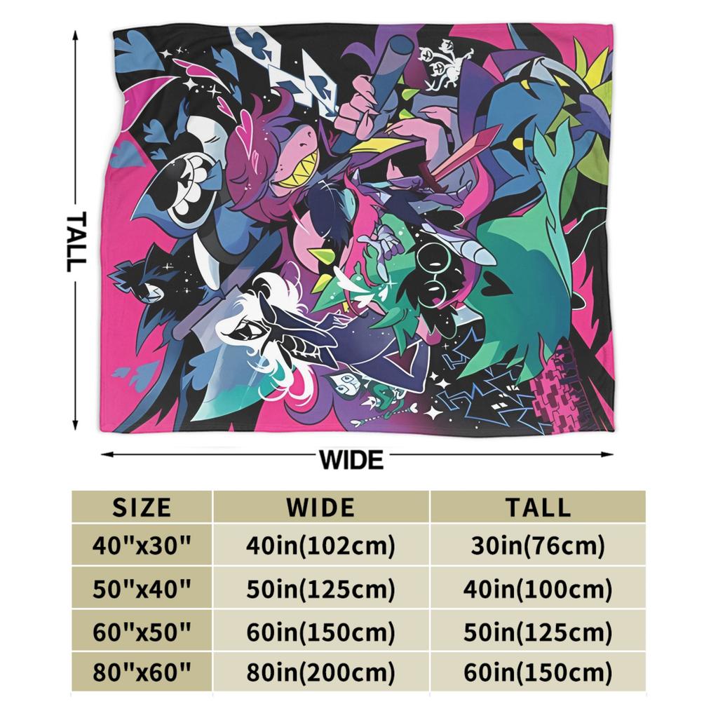 Deltarune Game Blanket Quality Warm  Throw Blanket Winter Boy Girl Outdoor Funny Bedspread