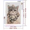 5d DIY Diamond Painting Cross Stitch Cute Animal Envelope Cat Diamond Embroidery Mosaic Full Round Drill Home Decor Arts