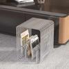 Minimalist Stainless Steel Coffee Tables Modern Side Table Creative Bookshelf Bedroom Side Table Living Room Coffee Table
