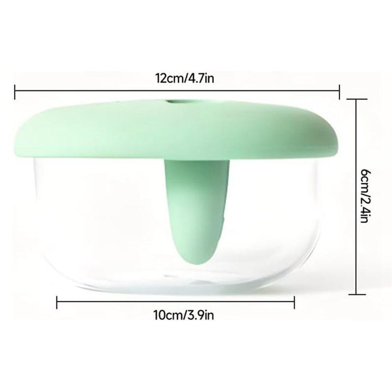 ABWR-2-In-1 No-Mess Snack Container Silicone Box With Lid Leak-Proof Portable Food Storage