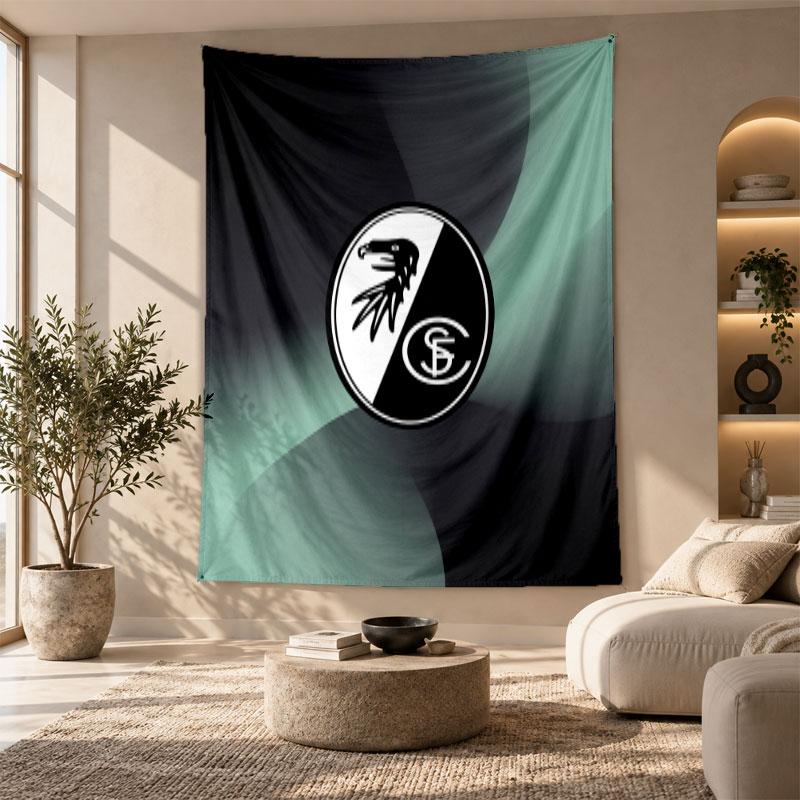Decorative Tapestry,SC Freiburg FC Printed Wall Art, Lightweight Wall Hanging For Bedroom Background
